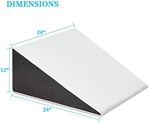 Touchutopia Cooling Bed Wedge Pillow - 24x24 Triangle Design