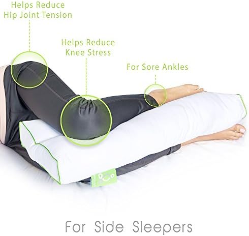 Sleep Yoga Knee Support Pillow for Back and Side Sleepers