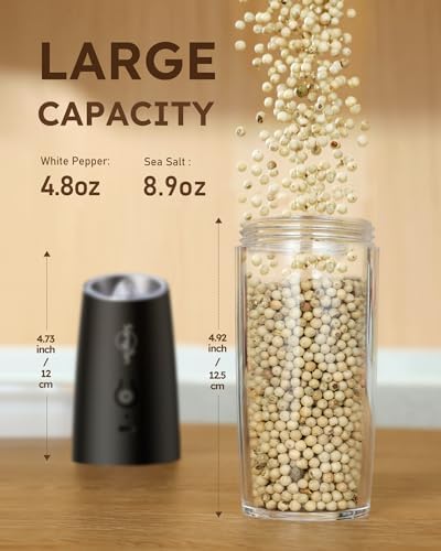 Sangcon Gravity Electric Salt Pepper Grinder Set