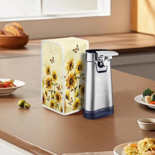 Butterfly Sunflower Can Opener Cover for Electric Openers