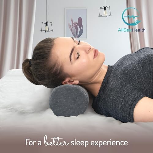 AllSett Health Round Cervical Pillow with Removable Cover 1
