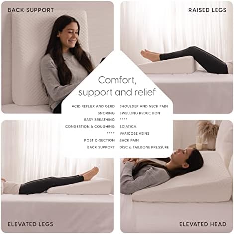 Milliard Wedge Pillow for Acid Reflux and Sleep Support