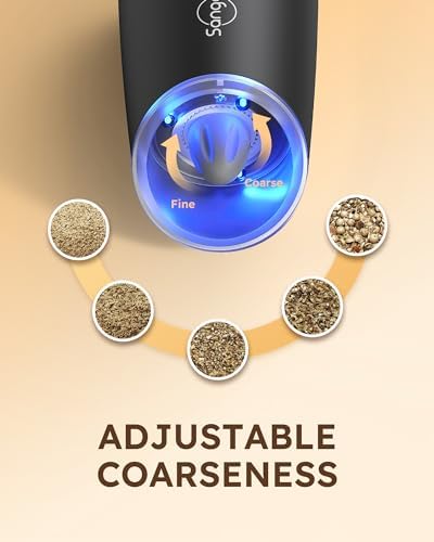 Sangcon Gravity Electric Salt Pepper Grinder Set