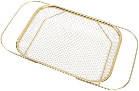 SASKATE Over the Sink Colander Strainer Basket Gold 1