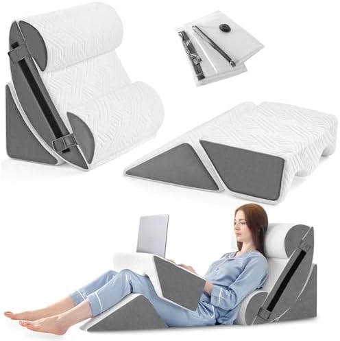 Yojoker 6Pcs Orthopedic Bed Wedge Pillow Set for Pain Relief Comfort
