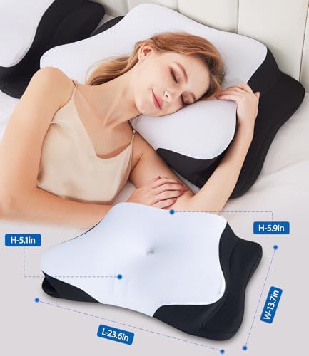 SUPA MODERN Cooling Contour Neck Pillow for Sleep