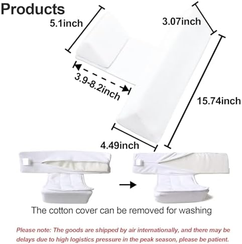 ParkistStar Wedge Pillow for Newborns Adjustable 45-Degree Support