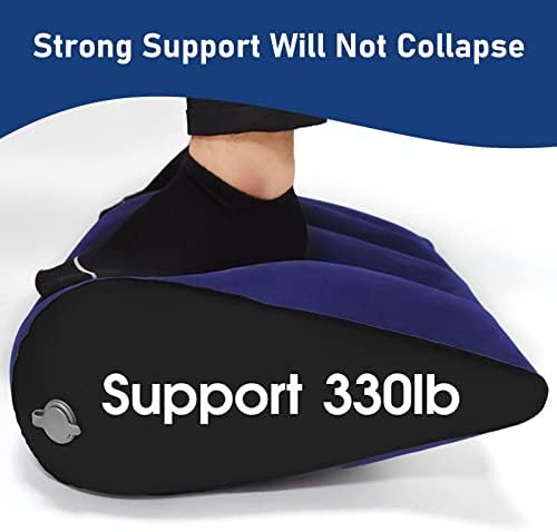 Portable Wedge Pillow Inflatable Cushion - Blue