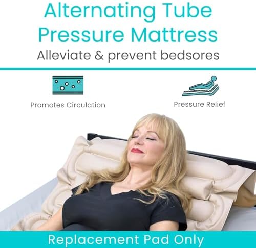 Vive Alternating Air Pressure Mattress Pad Replacement - 300 lbs