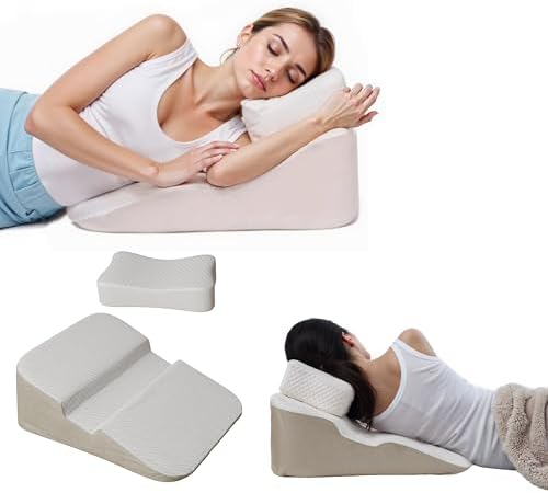 Ergonomic Wedge Pillow for Women Side Sleepers with Arm Hole