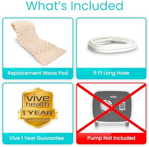 Vive Alternating Air Pressure Mattress Pad Replacement