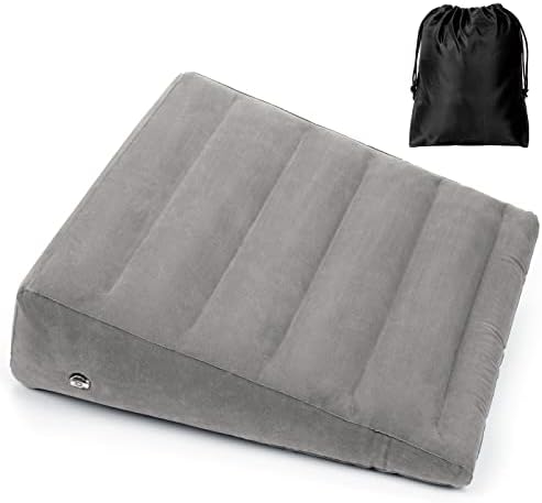 USHMA Inflatable Wedge Pillow for Travel and Sleep Comfort