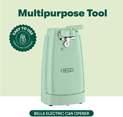 BELLA Electric Can Opener with Knife Sharpener and Jar Opener