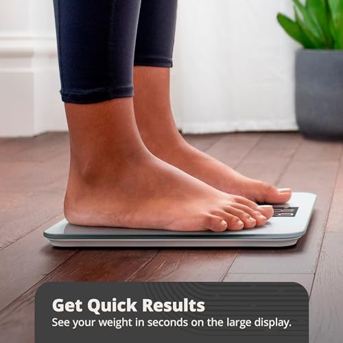 Greater Goods Digital AccuCheck Bathroom Scale 400 lbs Pearl Gray