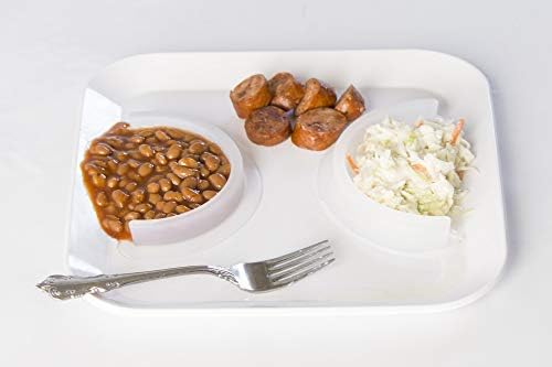 Food Cubby Plate Divider Clear 2 Pack