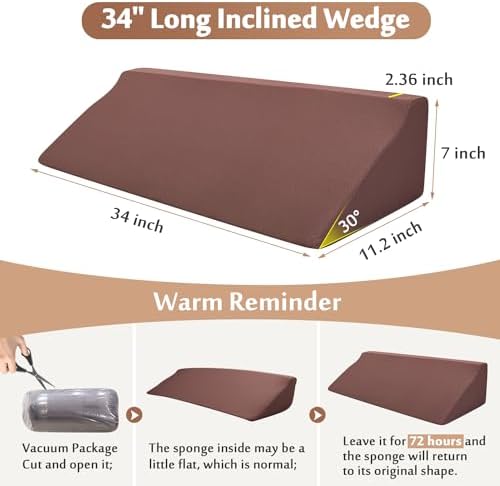 AOSSA Bed Rail Foam Wedge for Elderly Safety and Comfort