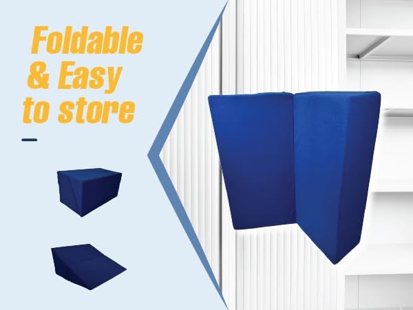 AMiNA 10 Folding Bed Wedge Pillow for Comfort and Recovery