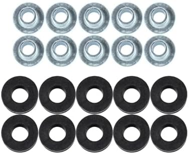 10Pcs 6mm Motorcycle Rubber Grommets Bolt Set