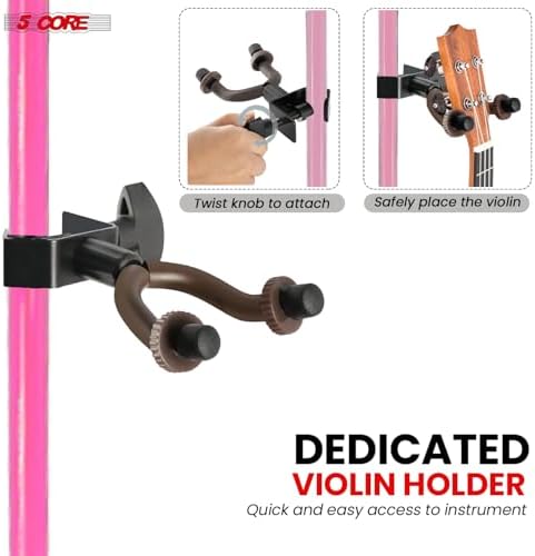 5Core Music Stand with Light Clip and Adjustable Height