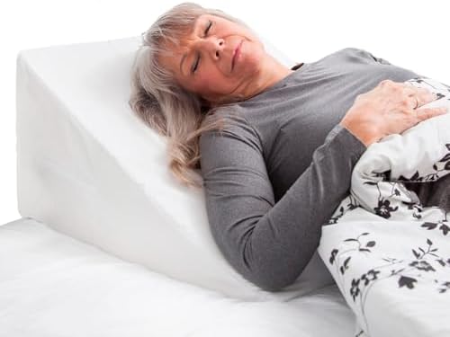 DMI Bed Wedge Pillow with Elevate Support and Machine Washable Cover