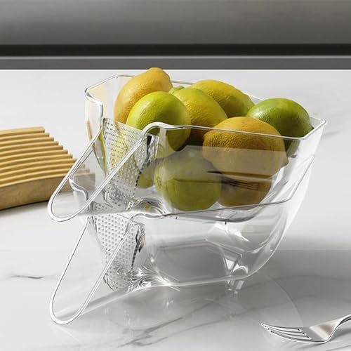 WEISUYUUS Kitchen Multi-Functional Drain Basket for Rice and Vegetable Washing