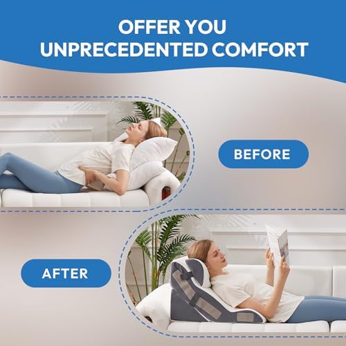 3PCS Wedge Pillow Set for Post Surgery and GERD Relief