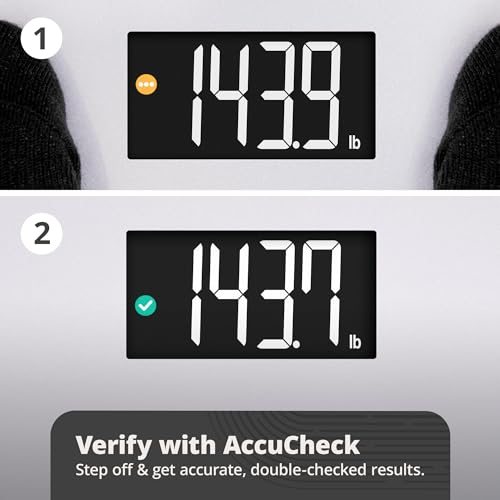 Greater Goods Digital AccuCheck Bathroom Scale 400 lbs Pearl Gray