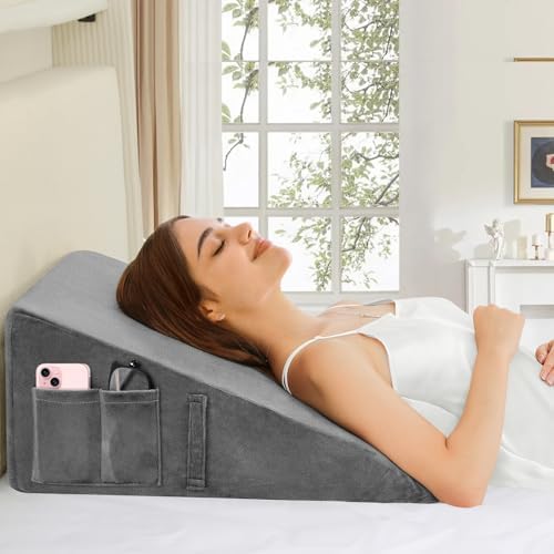 Domusensus 10 Memory Foam Wedge Pillow for Sleep Relief