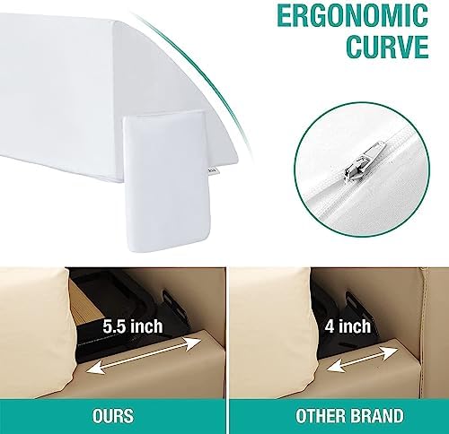 Vekkia Cal King Bed Wedge Pillow with Storage