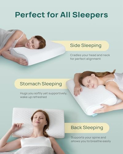 Releep Cervical Neck Pillow - Adjustable Support for All Sleepers