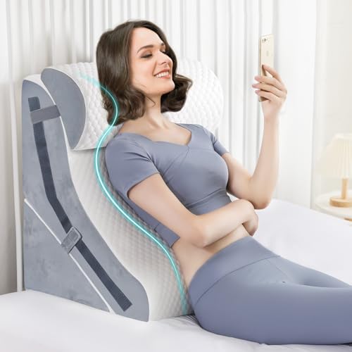 Simpledad Wedge Pillow Set 3PCS 15-in-1 Adjustable Memory Foam