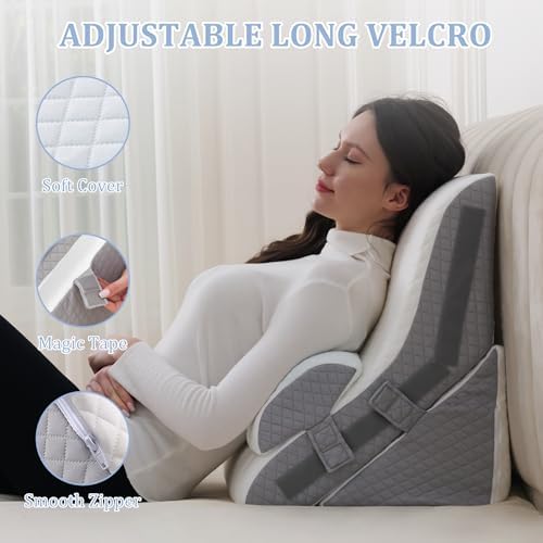 Flyxunfri Adjustable Wedge Pillow Set 9-20 Inches