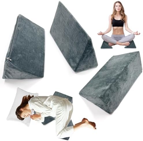 3 Pack Wedge Pillow for Leg Back Neck Support