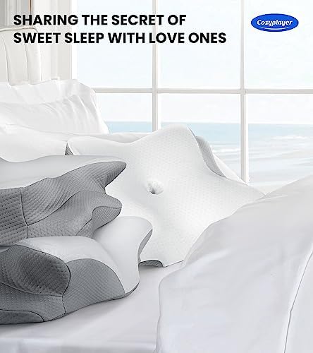 Cozyplayer Cooling Pillow for Neck Support and Sleep Comfort
