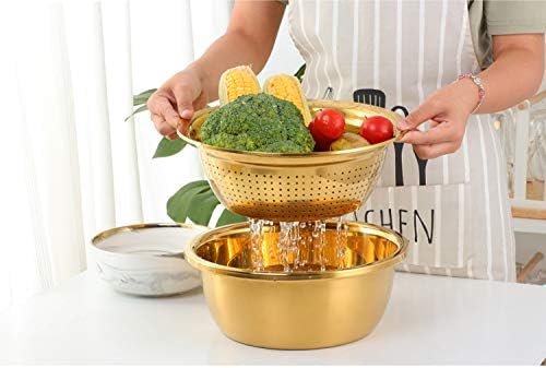QOBIMOON 3PC Colander Set Stainless Steel