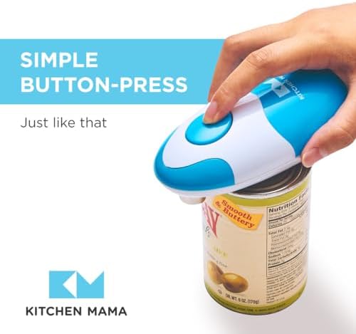 Kitchen Mama Auto Electric Can Opener - Battery Operated Hands Free Smooth Edge