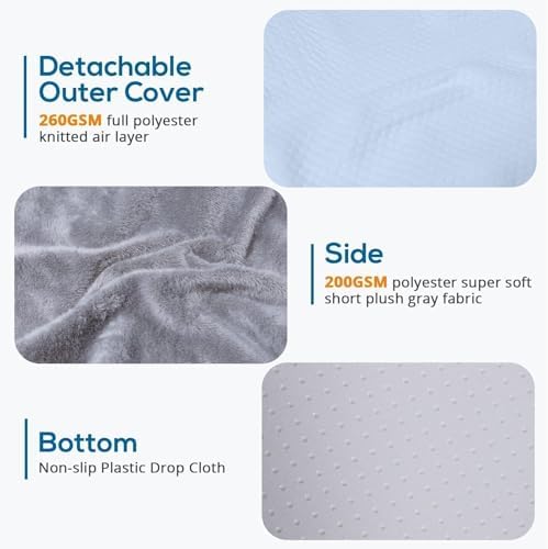 Sasttie 12 Wedge Pillow for Sleep Apnea and Acid Reflux Relief