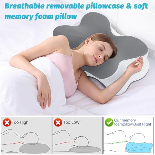 TIUNASIN Ergonomic Contour Cervical Pillow