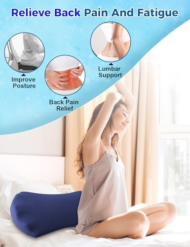 Fledano Cooling Lumbar Support Pillow for Back Pain Relief