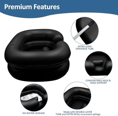 BIRDDIE Inflatable Shampoo Basin for Elderly and Disabled 1