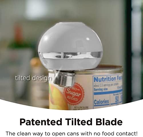 Kitchen Mama Mini Electric Can Opener - Battery Powered Ultra-Compact Hands-Free