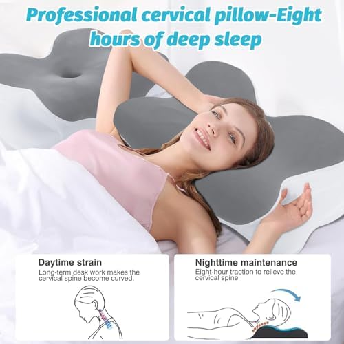 TIUNASIN Ergonomic Contour Cervical Pillow