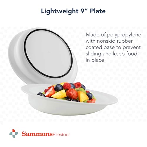 Sammons Preston Hi-Lo Scoop Plate 9 Non-Slip Eating Aid 1