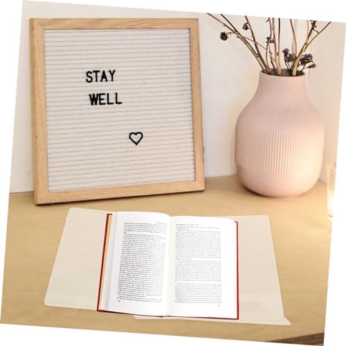 VILLFUL Clear Acrylic Cookbook Stand for Kitchen
