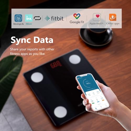 NUTRI FIT Smart Body Fat Scale with Bluetooth Sync