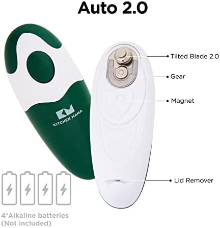 Kitchen Mama Auto 20 Electric Can Opener - Alpine Green