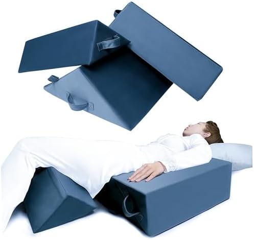 3PCS Bed Wedge Pillow Set for Seniors Back Pain Relief