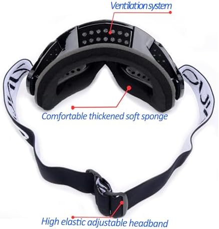 ATV Goggles with Balaclava Face Mask for All Ages
