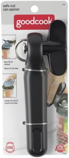 Good Cook Manual Can Opener with Safe Cut and Hands-Free Lid Disposal