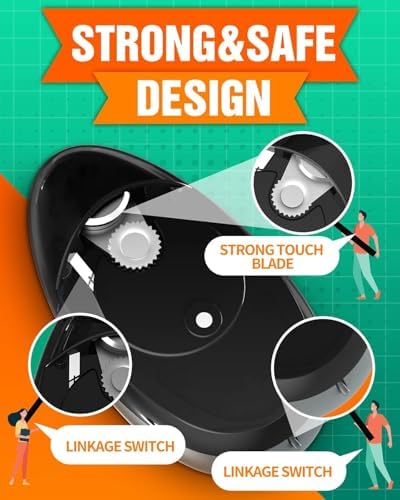 One-touch Electric Can Opener - Safe and Easy to Use